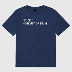 Футболка оверсайз женская Fuck, цвет: тёмно-синий