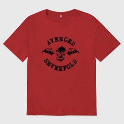 Женская футболка оверсайз Avenged Sevenfold