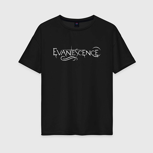 Женская футболка оверсайз Evanescence / Черный – фото 1