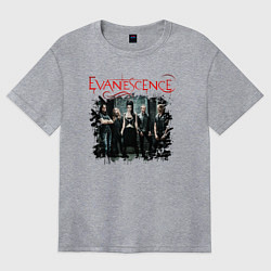 Футболка оверсайз женская Evanescence, цвет: меланж