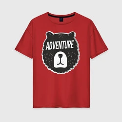 Женская футболка оверсайз Bear Adventure