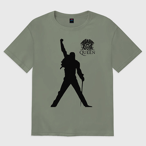Женская футболка оверсайз Queen двусторонняя / Авокадо – фото 1