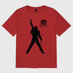Футболка оверсайз женская Queen двусторонняя, цвет: красный