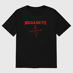 Футболка оверсайз женская Megadeth, цвет: черный