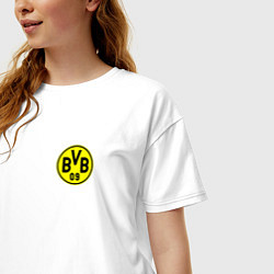Футболка оверсайз женская BORUSSIA, цвет: белый — фото 2