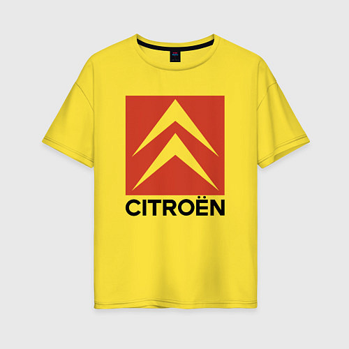 Женская футболка оверсайз CITROEN / Желтый – фото 1