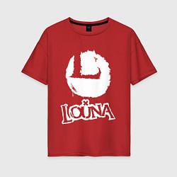 Футболка оверсайз женская Louna, цвет: красный
