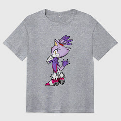 Женская футболка оверсайз SONIC Кошка Блейз