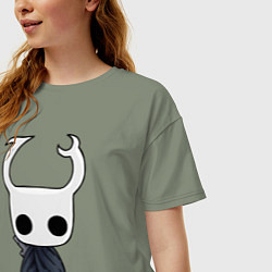 Футболка оверсайз женская Рыцарь Hollow Knight, цвет: авокадо — фото 2
