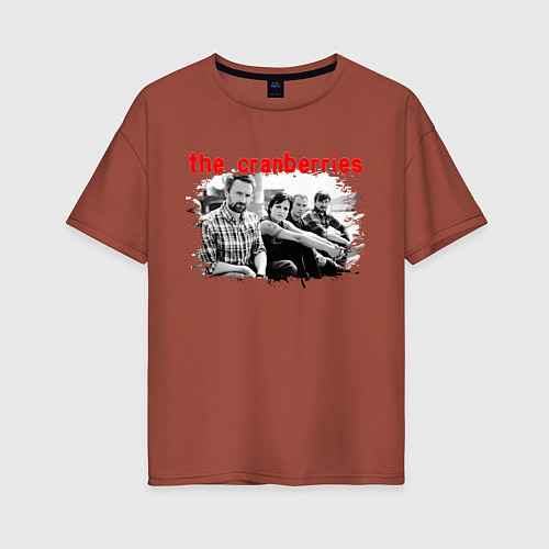 Женская футболка оверсайз The Cranberries / Кирпичный – фото 1