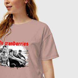 Футболка оверсайз женская The Cranberries, цвет: пыльно-розовый — фото 2