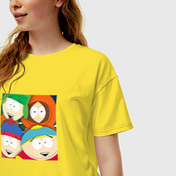 Футболка оверсайз женская South Park, цвет: желтый — фото 2