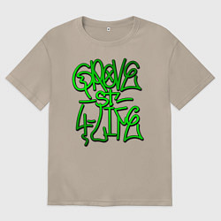 Женская футболка оверсайз GTA Tag GROVE