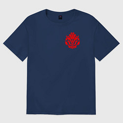 Футболка оверсайз женская OVERLORD, цвет: тёмно-синий