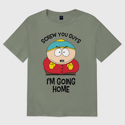 Футболка оверсайз женская South Park, Эрик Картман, цвет: авокадо
