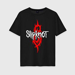 Футболка оверсайз женская SLIPKNOT, цвет: черный