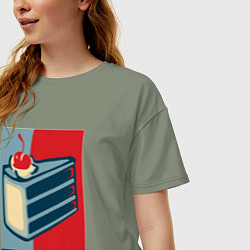 Футболка оверсайз женская PORTAL, цвет: авокадо — фото 2