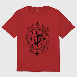 Футболка оверсайз женская Doom Eternal, цвет: красный