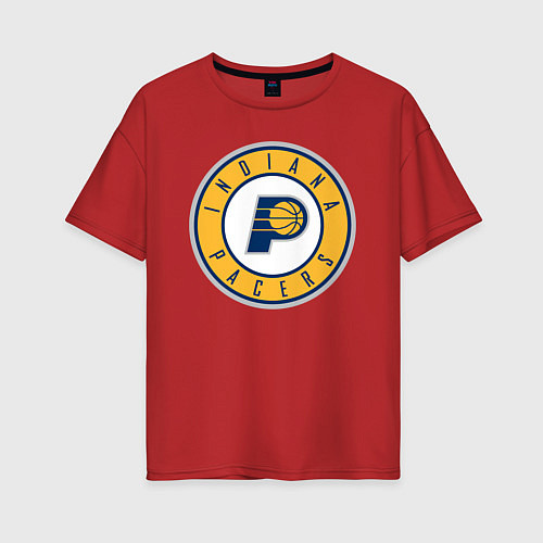 Женская футболка оверсайз Indiana Pacers 1 / Красный – фото 1
