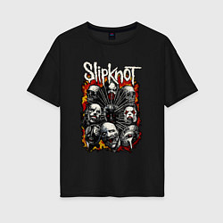 Женская футболка оверсайз Slipknot