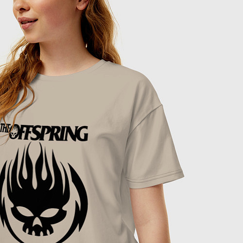Женская футболка оверсайз THE OFFSPRING / Миндальный – фото 3