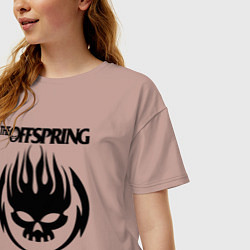 Футболка оверсайз женская THE OFFSPRING, цвет: пыльно-розовый — фото 2