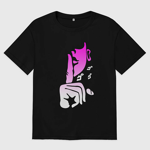 Женская футболка оверсайз JOJOS BIZARRE ADVENTURE / Черный – фото 1