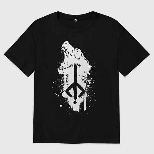 Женская футболка оверсайз BLOODBORNE / Черный – фото 1