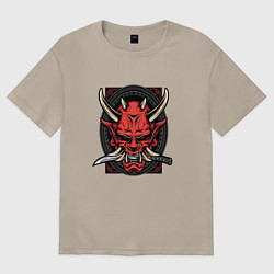 Женская футболка оверсайз МАСКА РОНИНА