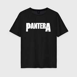 Футболка оверсайз женская Pantera, цвет: черный