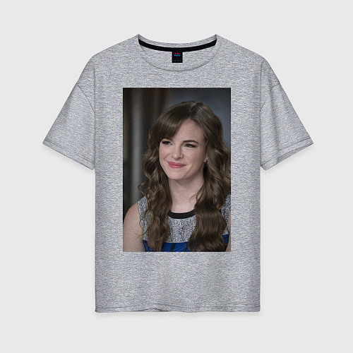 Женская футболка оверсайз Caitlin Snow / Меланж – фото 1