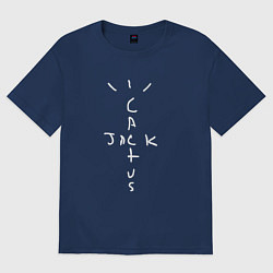 Футболка оверсайз женская CACTUS JACK, цвет: тёмно-синий