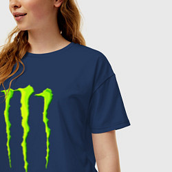 Футболка оверсайз женская MONSTER ENERGY, цвет: тёмно-синий — фото 2