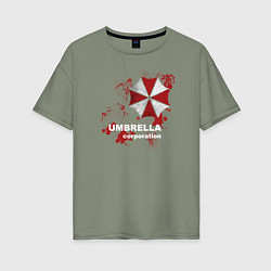 Футболка оверсайз женская Umbrella, цвет: авокадо
