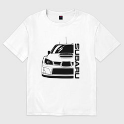 Футболка оверсайз женская SUBARU Z, цвет: белый