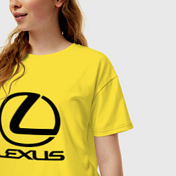 Футболка оверсайз женская LEXUS, цвет: желтый — фото 2