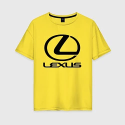 Футболка оверсайз женская LEXUS, цвет: желтый
