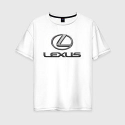 Футболка оверсайз женская LEXUS, цвет: белый