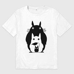 Женская футболка оверсайз Тоторо