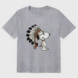 Женская футболка оверсайз Snoopy