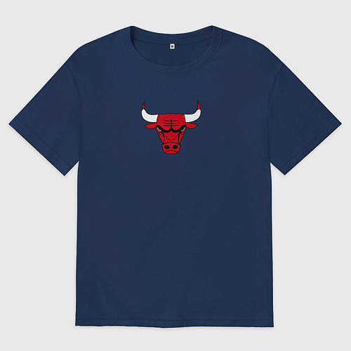 Женская футболка оверсайз CHICAGO BULLS / Тёмно-синий – фото 1