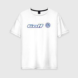 Футболка оверсайз женская Volkswagen Golf Z, цвет: белый