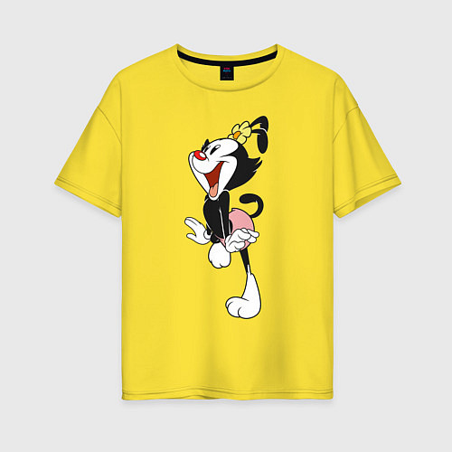 Женская футболка оверсайз Дот Уорнер Animaniacs / Желтый – фото 1