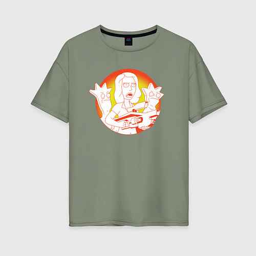 Женская футболка оверсайз Бет и глиняные дети / Авокадо – фото 1