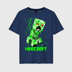 Женская футболка оверсайз MINECRAFT CREEPER