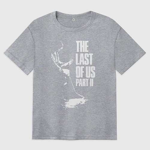 Женская футболка оверсайз Элли с гитарой / Меланж – фото 1