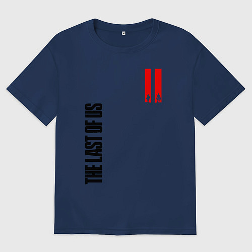 Женская футболка оверсайз THE LAST OF US II / Тёмно-синий – фото 1