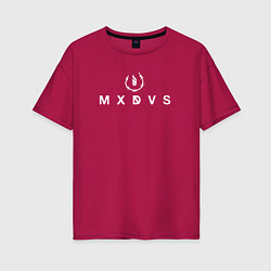 Футболка оверсайз женская MXDVS, цвет: маджента
