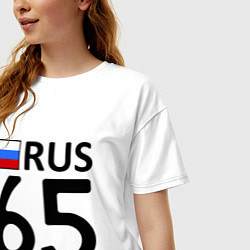Футболка оверсайз женская RUS 65, цвет: белый — фото 2
