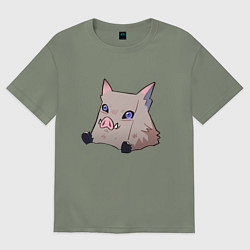 Футболка оверсайз женская Иноске Хашибира, цвет: авокадо